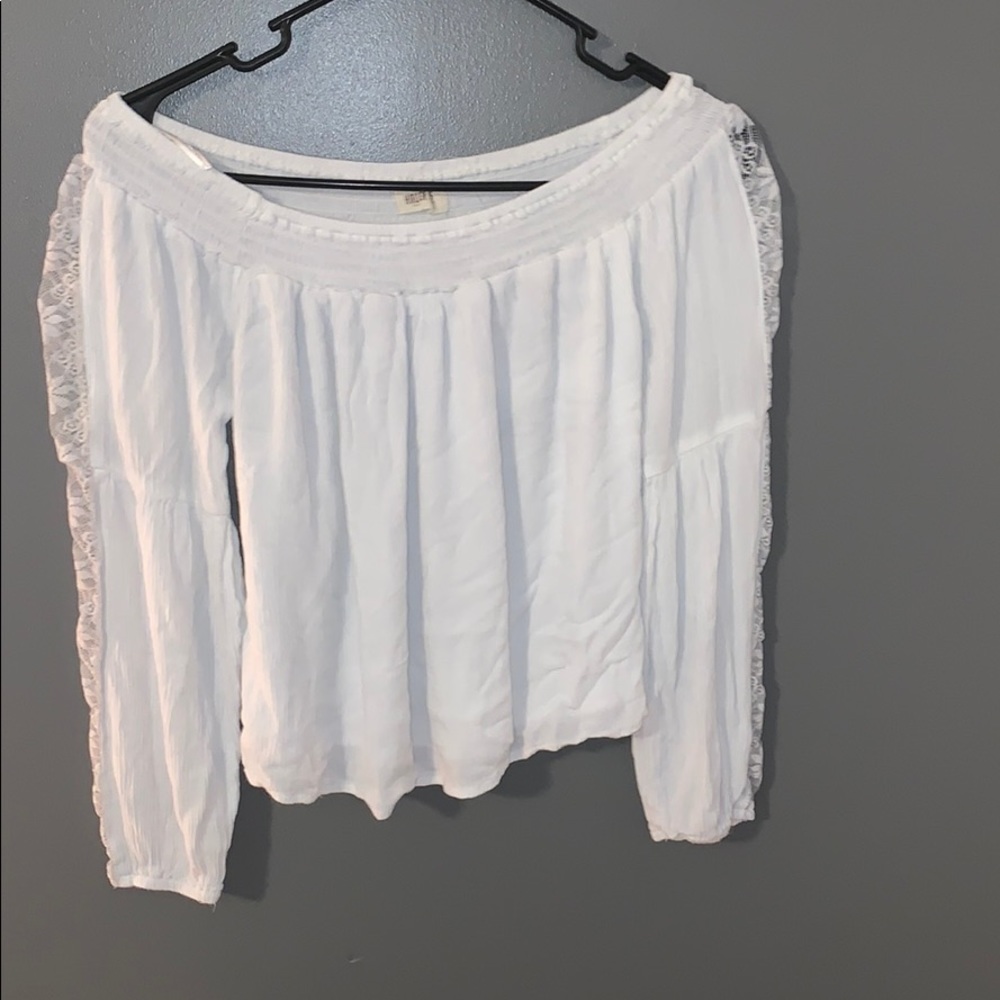 Holister White Crop top